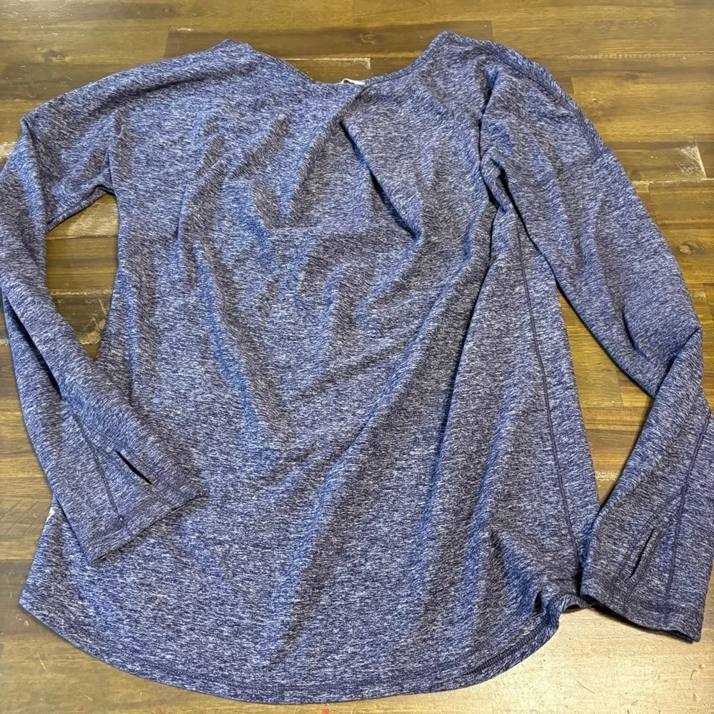 Ivivva Girls Long Sleeve Top Athletic Running Blue 14